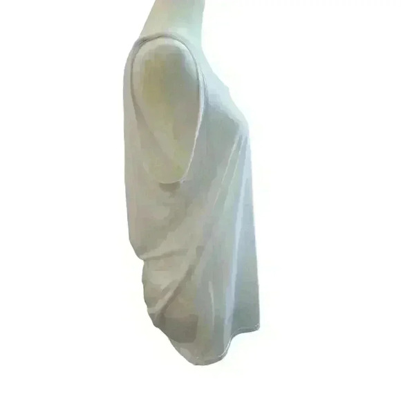 Z by ZELLA WHITE BURNOUT LEOPARD PRINT LOOSE FIT COTTON BLEND TANK SIZE LARGE - Picture 5 of 9